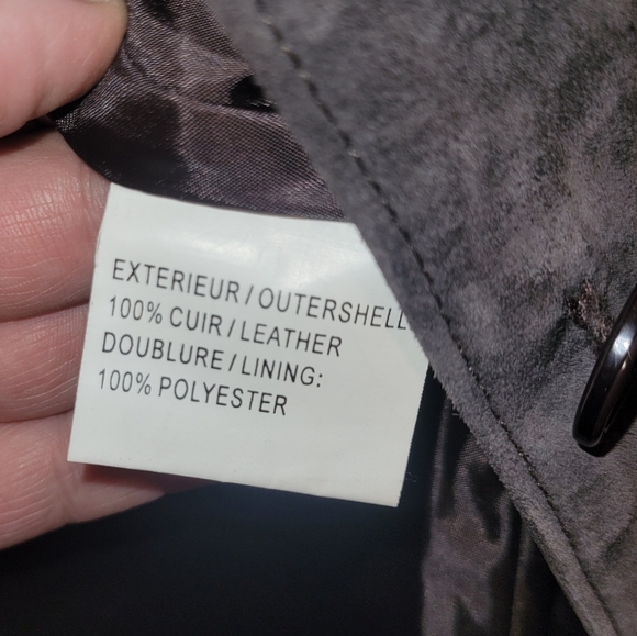 Oscar Leopold Vintage Mid Length Brown Suede Jacket XS - Picture 2 of 9